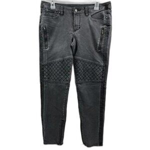 Jag Jeans‎ Womens Sz 10 Low Rise Skinny Black Gray Stretch Denim Zip Pocket